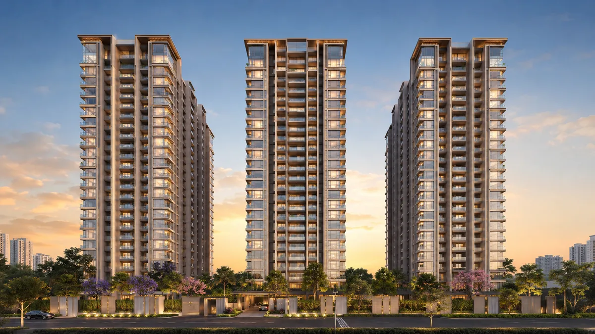 DivyaSree Yelahanka tower elevation render in Yelahanka, North Bengaluru